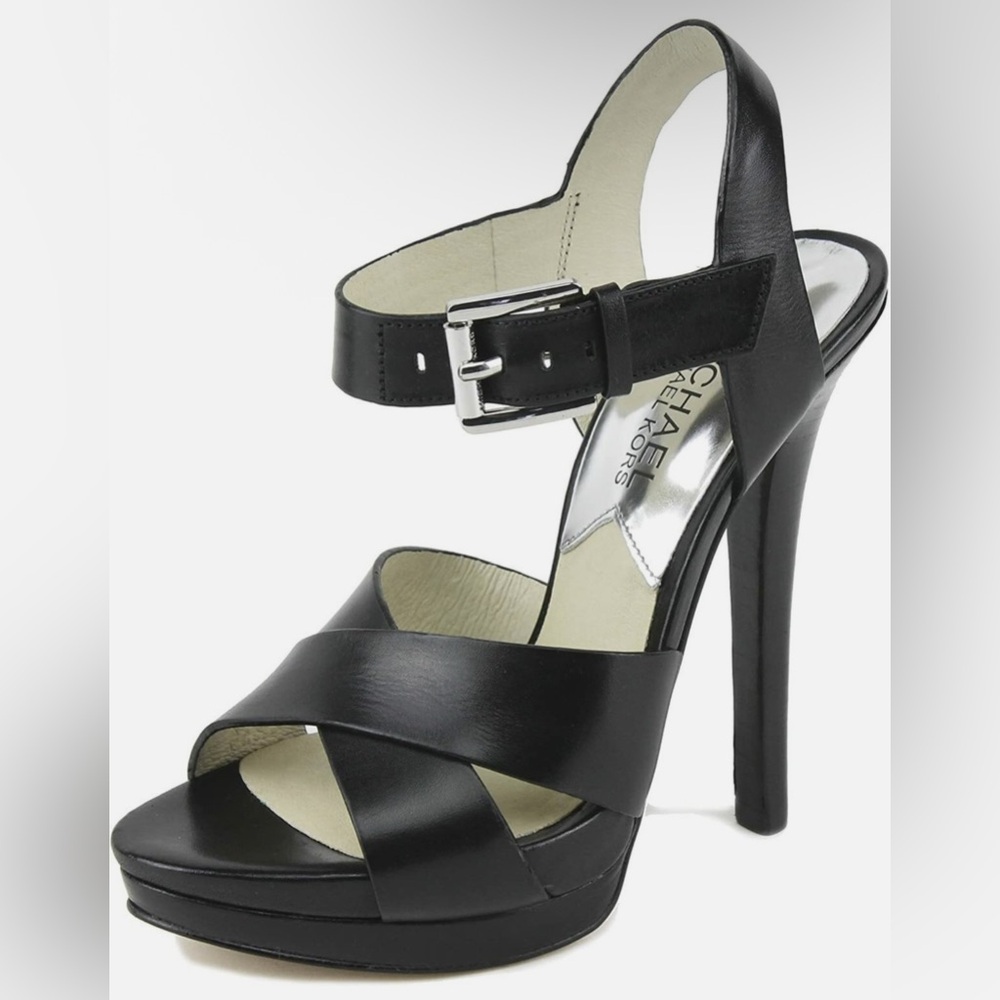 Michael Kors Black Strappy Heels